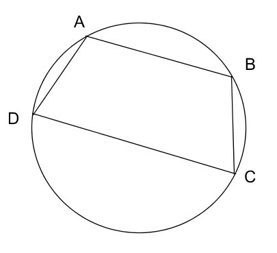 In this problem, we're going to explain why any trapezoid that can be inscribed in-example-1