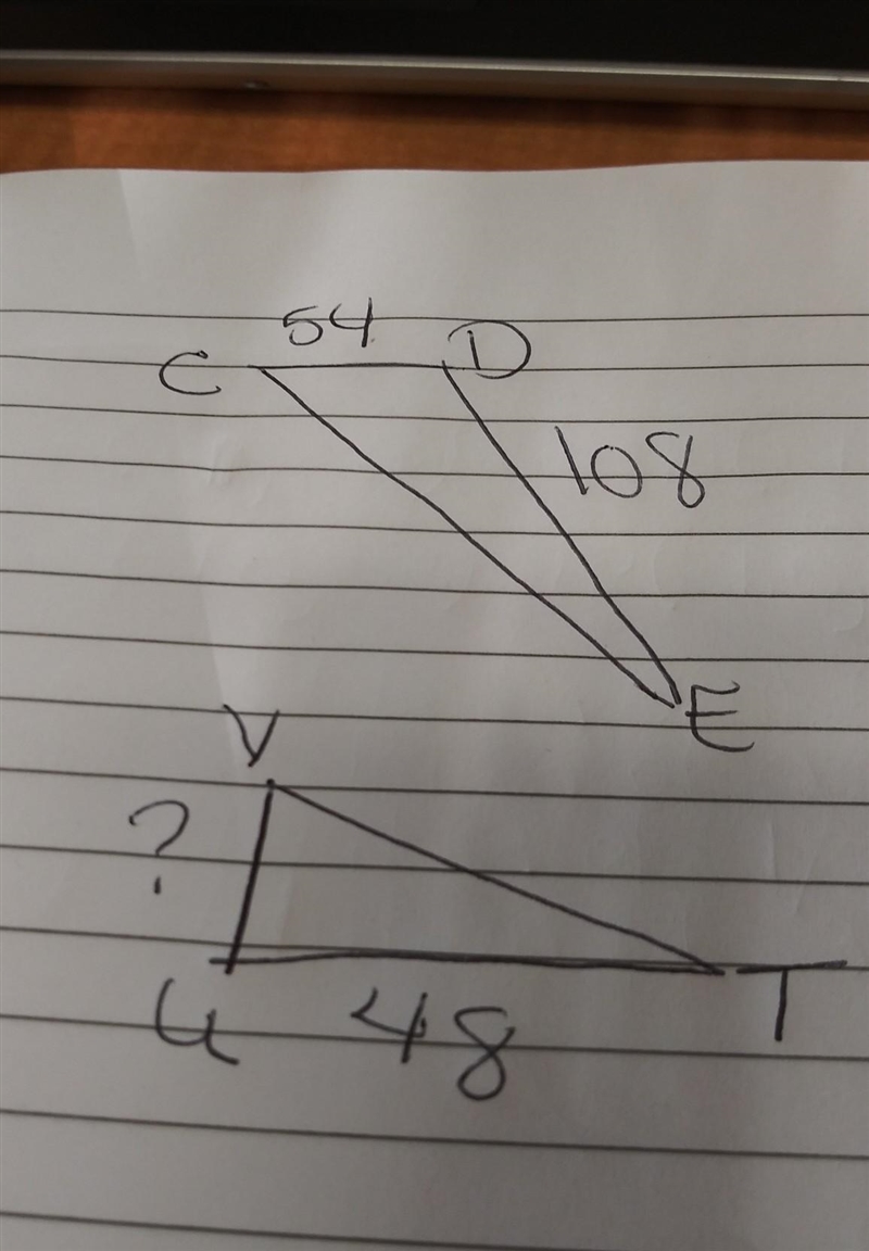 Find the missing length with a question mark part 3 ​-example-1