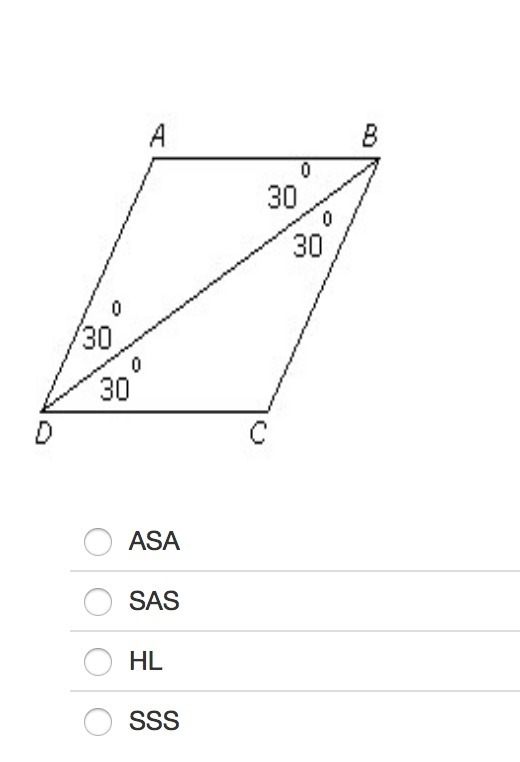 Identify the postulate that proves the triangles are congruent.-example-1