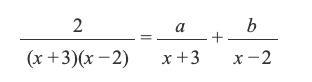 Find values of a and b that make the following equality into identity:-example-1