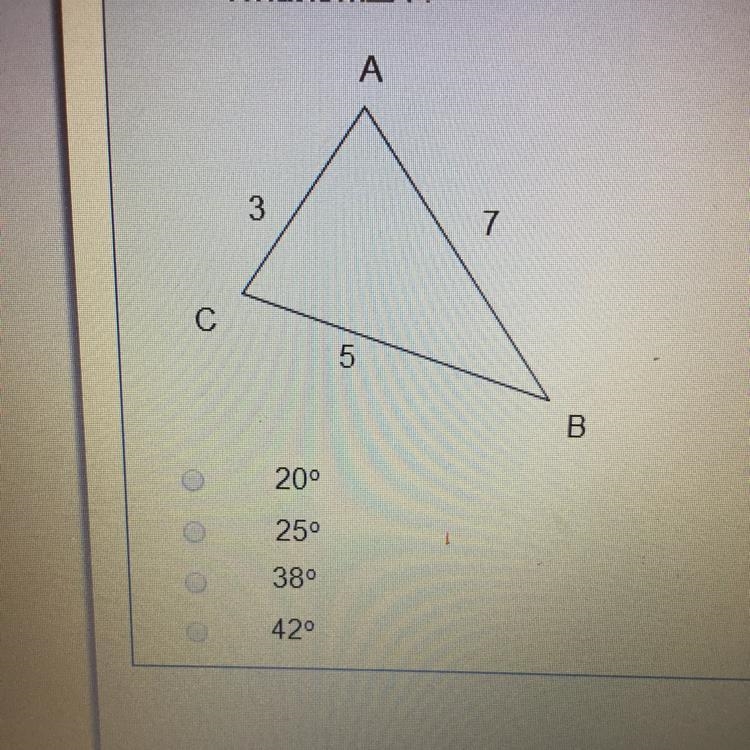 What is m∠A ? Can someone help me-example-1