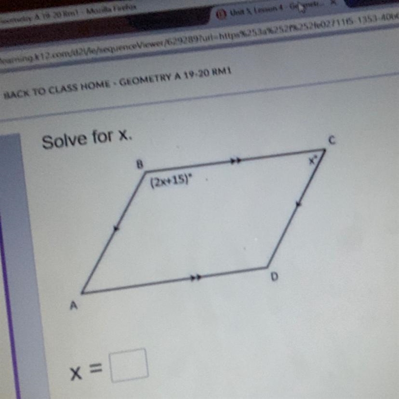 Solve for x. Can someone help me fast!-example-1