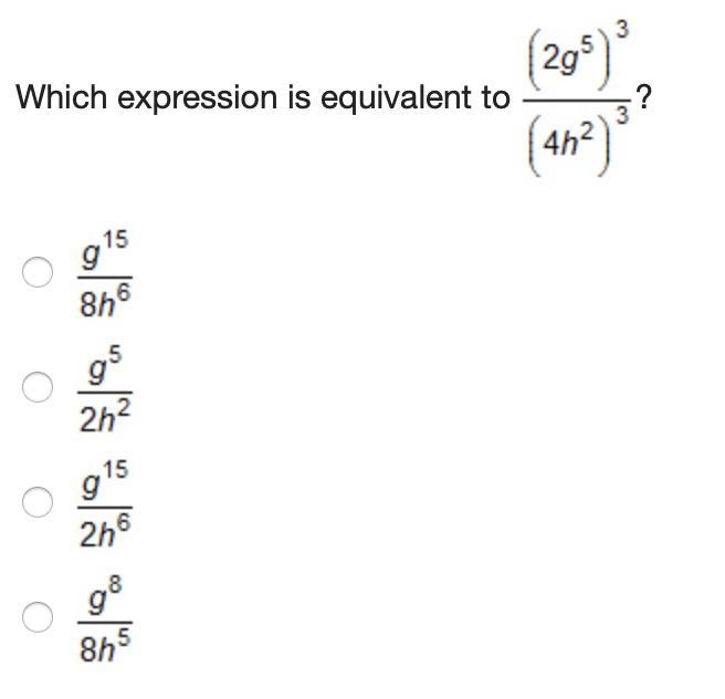 Please help ASAP!!!! Which expression is equivalent to-example-1