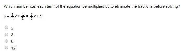 Which number can each term of the equation be multiplied by to eliminate the fractions-example-1