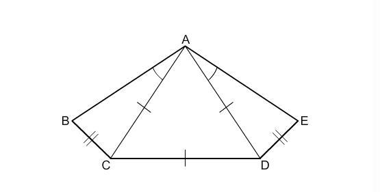 Suppose AB ≅ AE. Can you use the SSS Postulate or the SAS Postulate to prove ABC ≅ AED-example-1