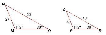 Please help What is the length of PQ in the triangles shown below? Show your work-example-1