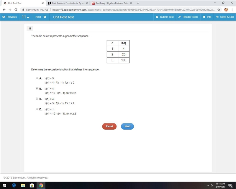 Determine the recursive function that defines the sequence.-example-1