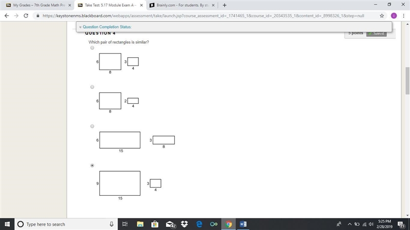 Which pair of rectangles is similar? i need help bad plz-example-1