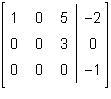 A student wrote the matrix below to represent the solution to a system of equations-example-1