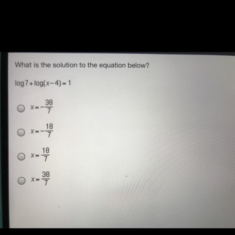 What is the solution to the equation below?-example-1