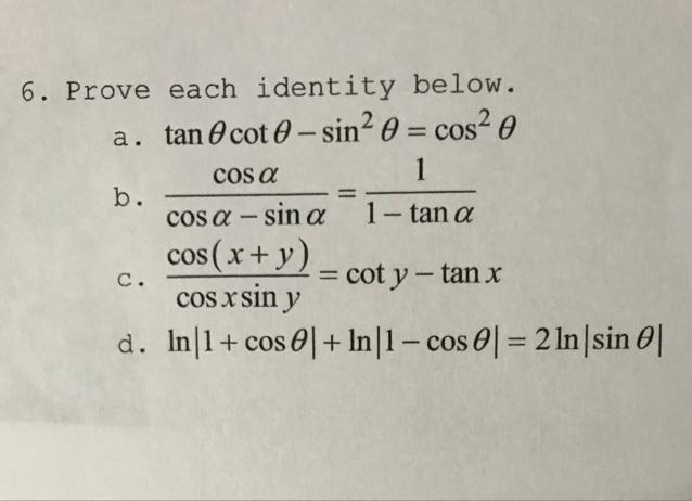 Please help prove these identities!-example-1