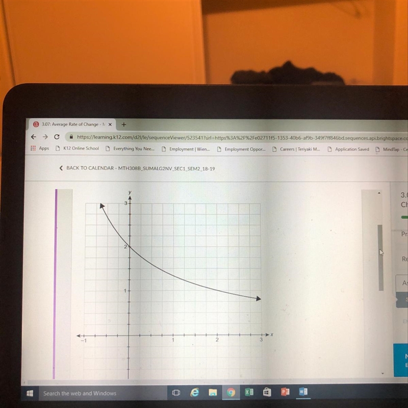 What is the average rate of change from 0 to 2 of the function represented by the-example-1