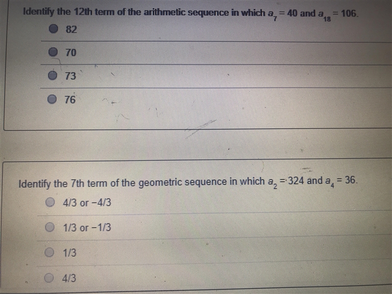 I’m not sure how to solve and get the answer ... I NEED HELP WITH BOTH-example-1