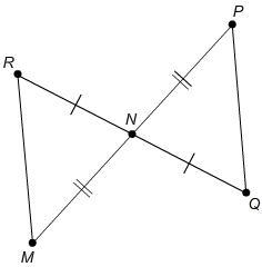 Which postulate or theorem proves that △RNM and △QNP are congruent? SSS Congruence-example-1