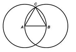 In the straightedge and compass construction of the equilateral triangle below, which-example-1