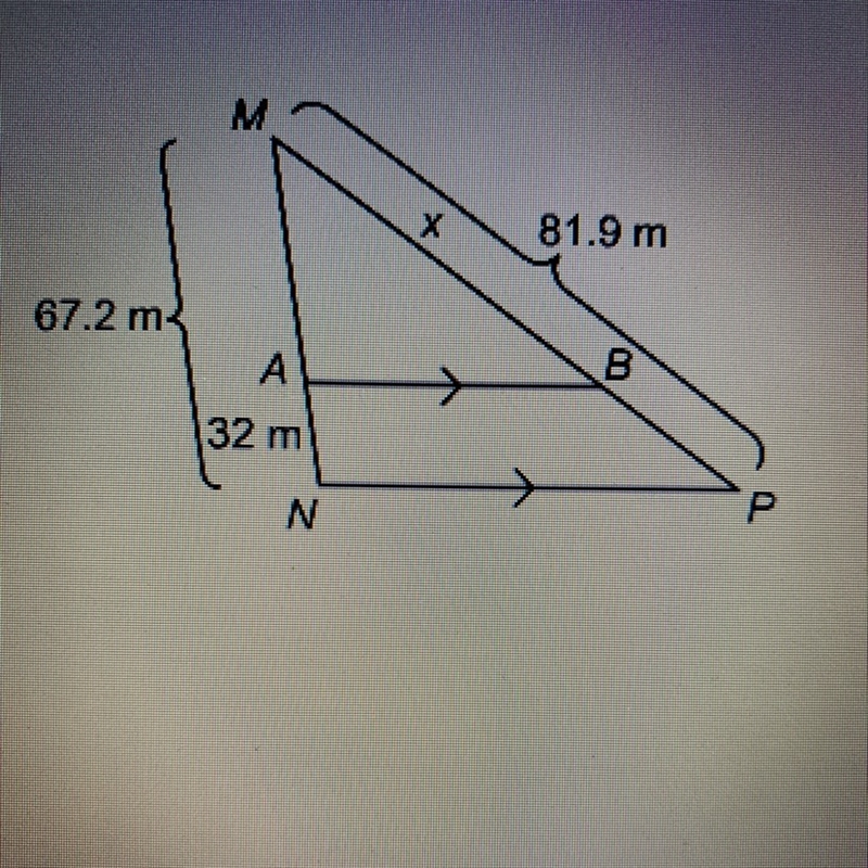 What is the value of x? Enter your answer as a decimal.-example-1