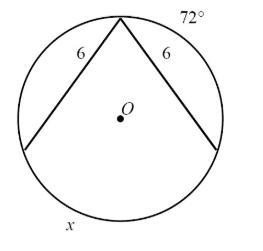 Find the value of the arc x.-example-1