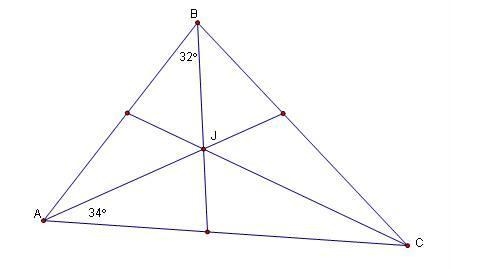 Find the measure of angle JCA if J is the incenter of the triangle ABC. A. 24° B. 48° C-example-1