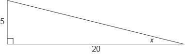 What is the value of x in this triangle? Enter your answer as a decimal in the box-example-1