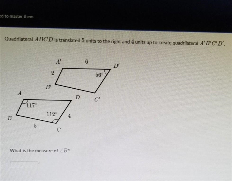 Anybody who can help me with this question? Finding measures using rigid transformations-example-1