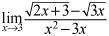 Find limit as x approaches 3 of the quotient of the quantity the square root of the-example-1