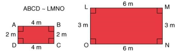 What is the ratio of the corresponding sides of ABCD to LMNO? 3/2 1/2 2/3 2/1-example-1