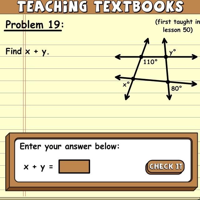 Find x + y of this.-example-1