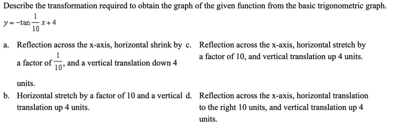 Describe the transformation required to obtain the graph of the given function from-example-1