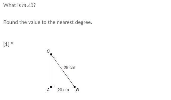 What is m∠B? Round the value to the nearest degree.-example-1