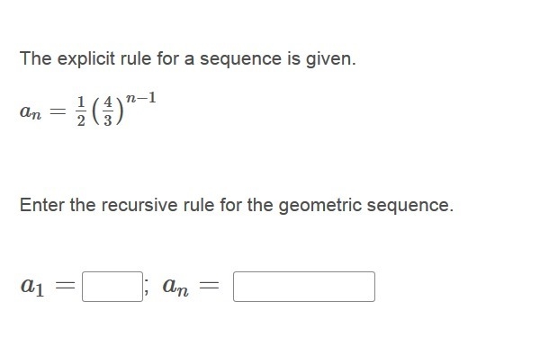 PLEASE HELP ASAP!!! CORRECT ANSWER ONLY PLEASE!!! The explicit rule for a sequence-example-1