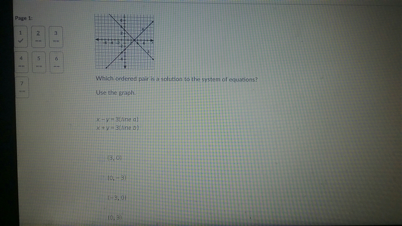 Which ordered pair is a solution to the system of equations use the graph.-example-1