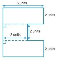 20 points The area of the figure is BLANK square units.-example-1