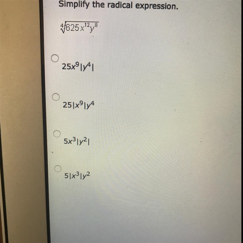 Simplify the radical expression.-example-1