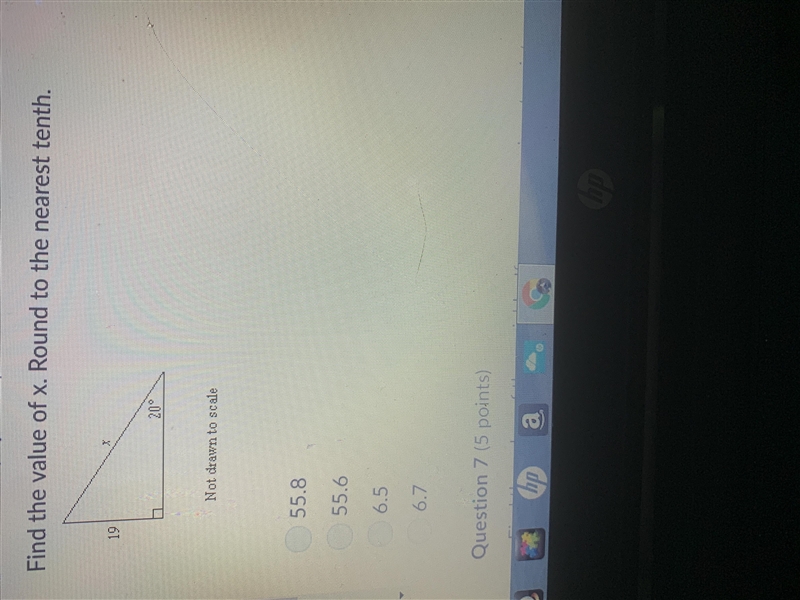 Find the value of x. Round to nearest tenth-example-1