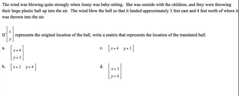 The wind was blowing quite strongly when Jenny was baby-sitting. She was outside with-example-1