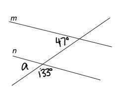 Help fast thanks In the figure, prove that m∥n Complete the proof below by providing-example-1