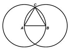 In the straightedge and compass construction of the equilateral triangle below, which-example-1