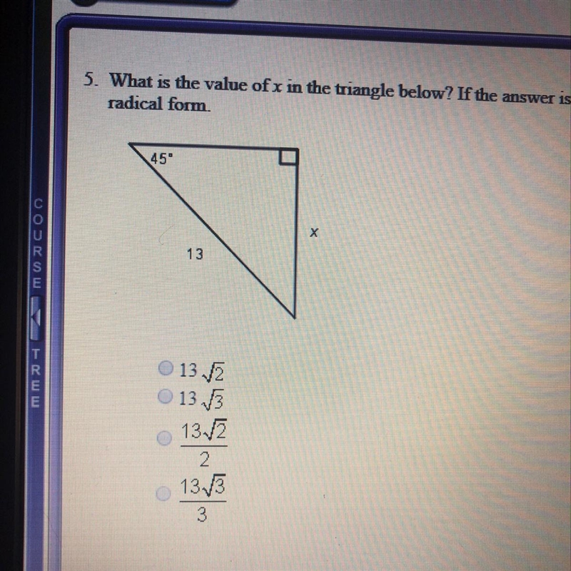 What is the value of X in the triangle below? if the answer is not an integer, leave-example-1