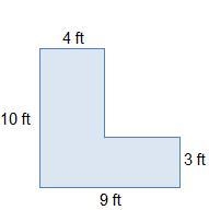 URGENT PLEASE HURRY!! 1.)What is the perimeter of the shape? 12 feet 14 feet 26 feet-example-1