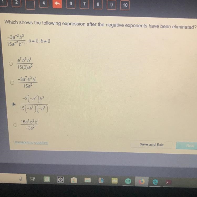 Quick anyone know the answer to this algebra question?-example-1