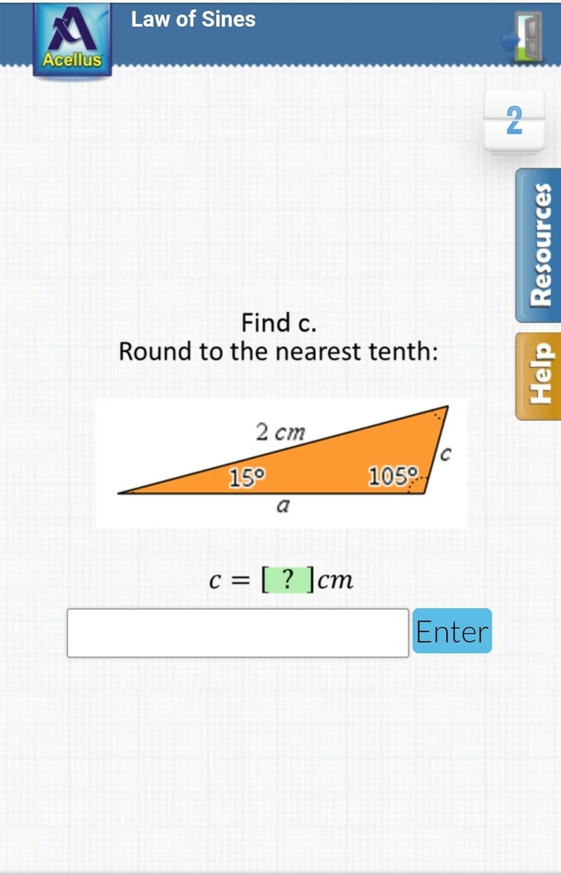 Laws of sines!!!!! find c. round to the nearest tenth!!! ​-example-1