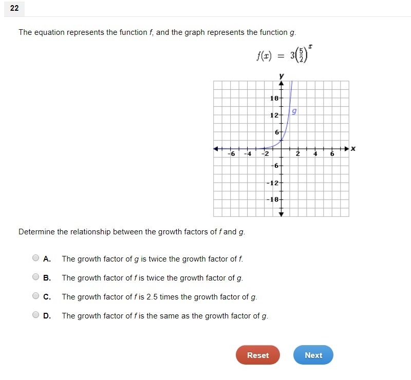 The equation represents the function f, and the graph represents the function g. f-example-1