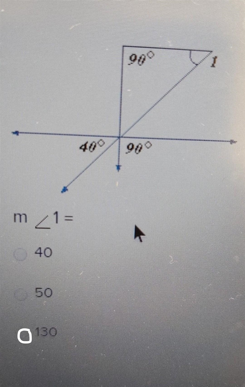 M 1= ? a 40 b 50 c 130​-example-1