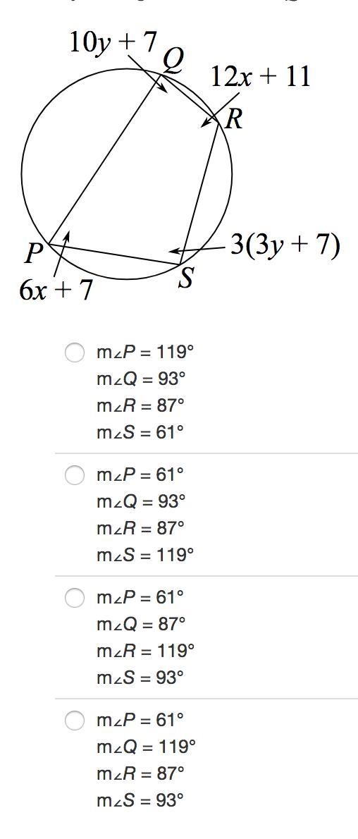 Identify the angle measures of PQRS. I'm so confused, please help me! SHOW YOUR WORK-example-1