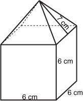 What is the surface area of the figure shown?-example-1