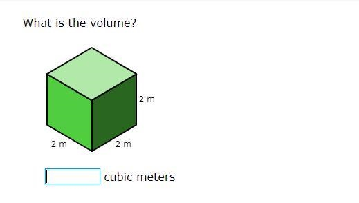 What is the volume? ___ cubic meters-example-1