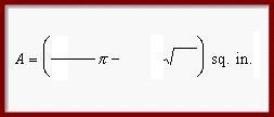 Leave answer in exact form unless otherwise indicated. Find the area of a segment-example-1