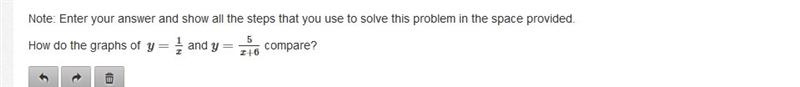 How do the graphs of y=1/x and y=5/x+6 compare?-example-1