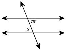 HELP!!! The value of x that makes lines a and b parallel is ____ °.-example-1