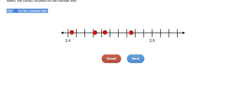 Plot square root of 6 on the number line.-example-1